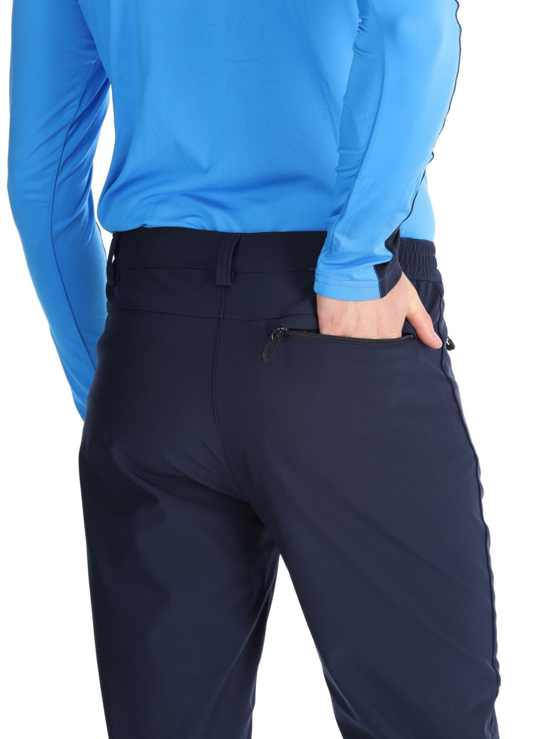 Icepeak, Frankfurt pantalones de esquí softshell hombres Dark Blue azul 