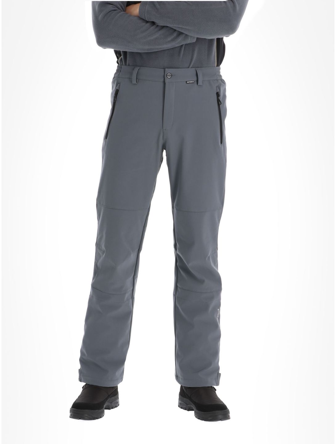 Icepeak, Frankfurt pantalones de esquí softshell hombres Granite gris 