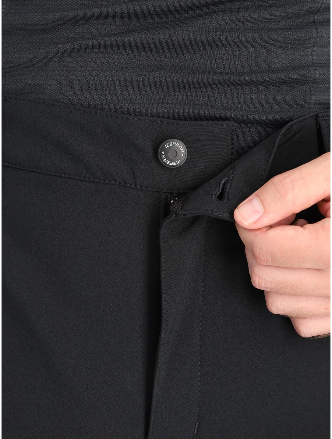 Icepeak, Frankfurt pantalones de esquí softshell hombres Black negro 