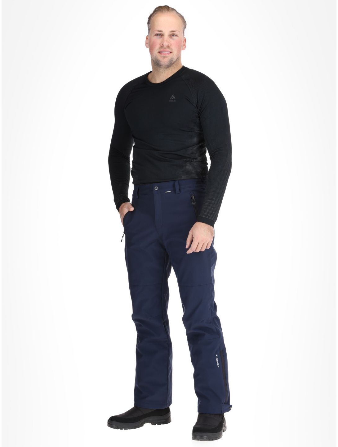 Icepeak, Frankfurt pantalones de esquí softshell modelo pequeño hombres Dark Blue azul 