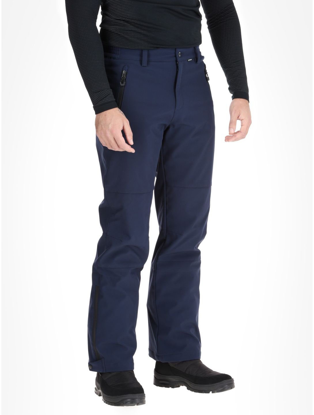 Icepeak, Frankfurt pantalones de esquí softshell modelo pequeño hombres Dark Blue azul 