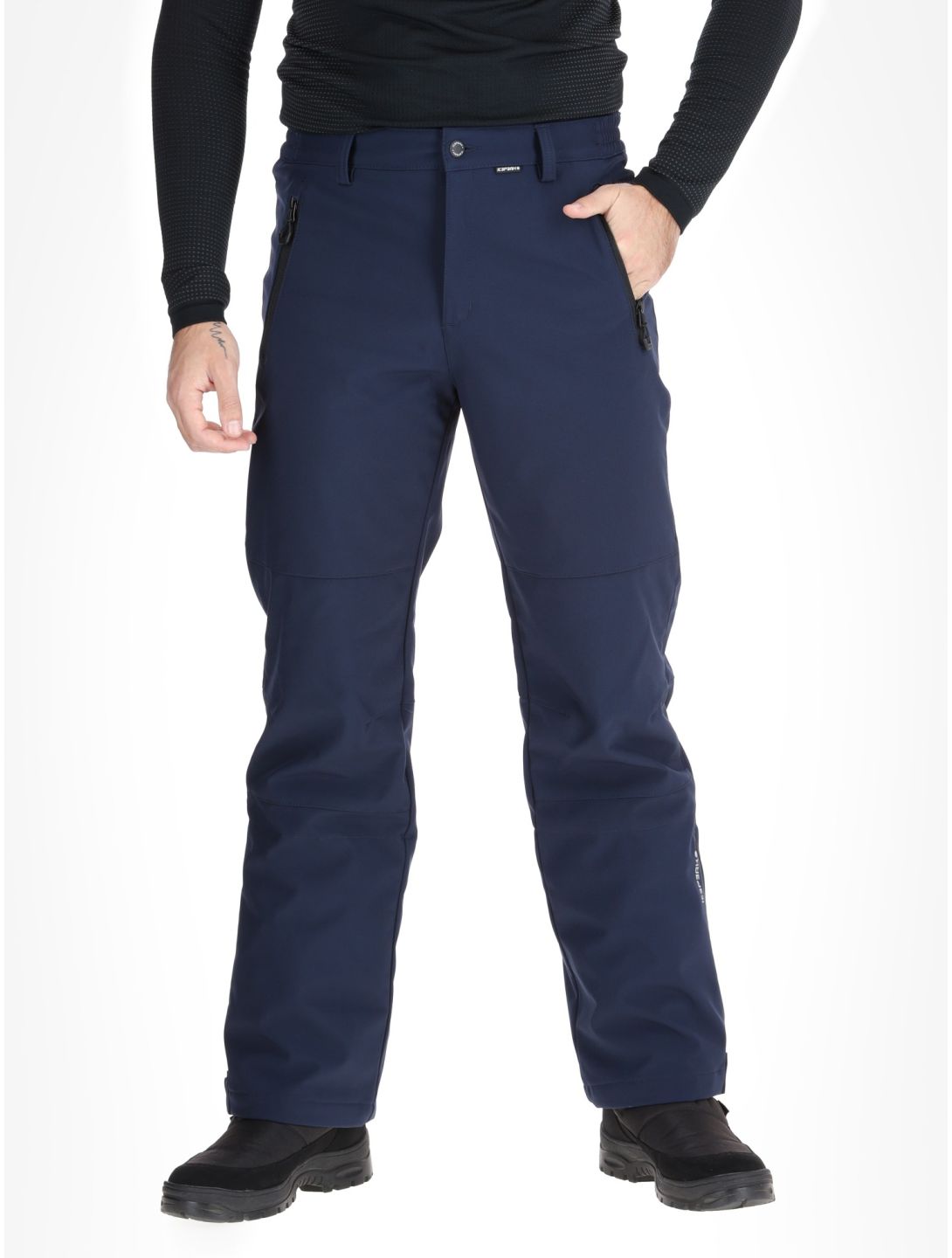 Icepeak, Frankfurt pantalones de esquí softshell modelo pequeño hombres Dark Blue azul 