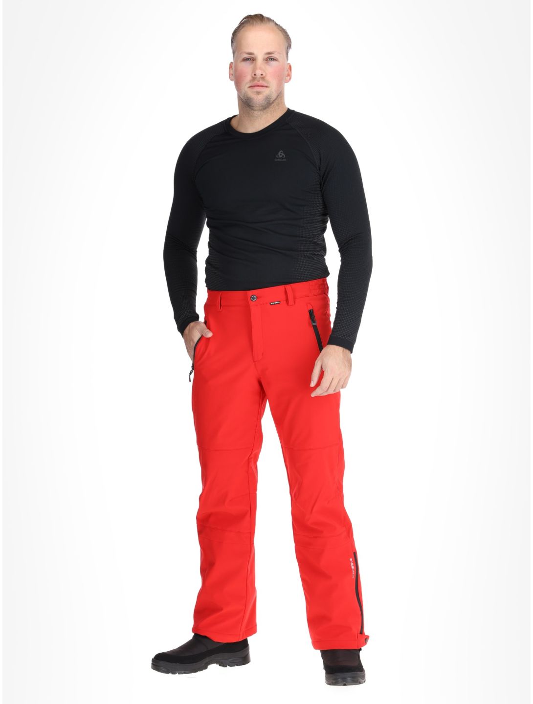 Icepeak, Frankfurt pantalones de esquí softshell modelo pequeño hombres Coral-Red rojo 