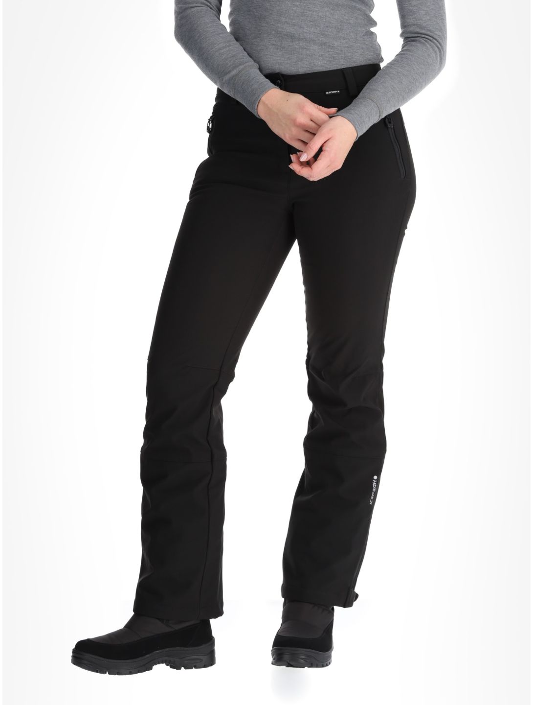 Icepeak, Frechen pantalones de esquí softshell mujeres Black negro 