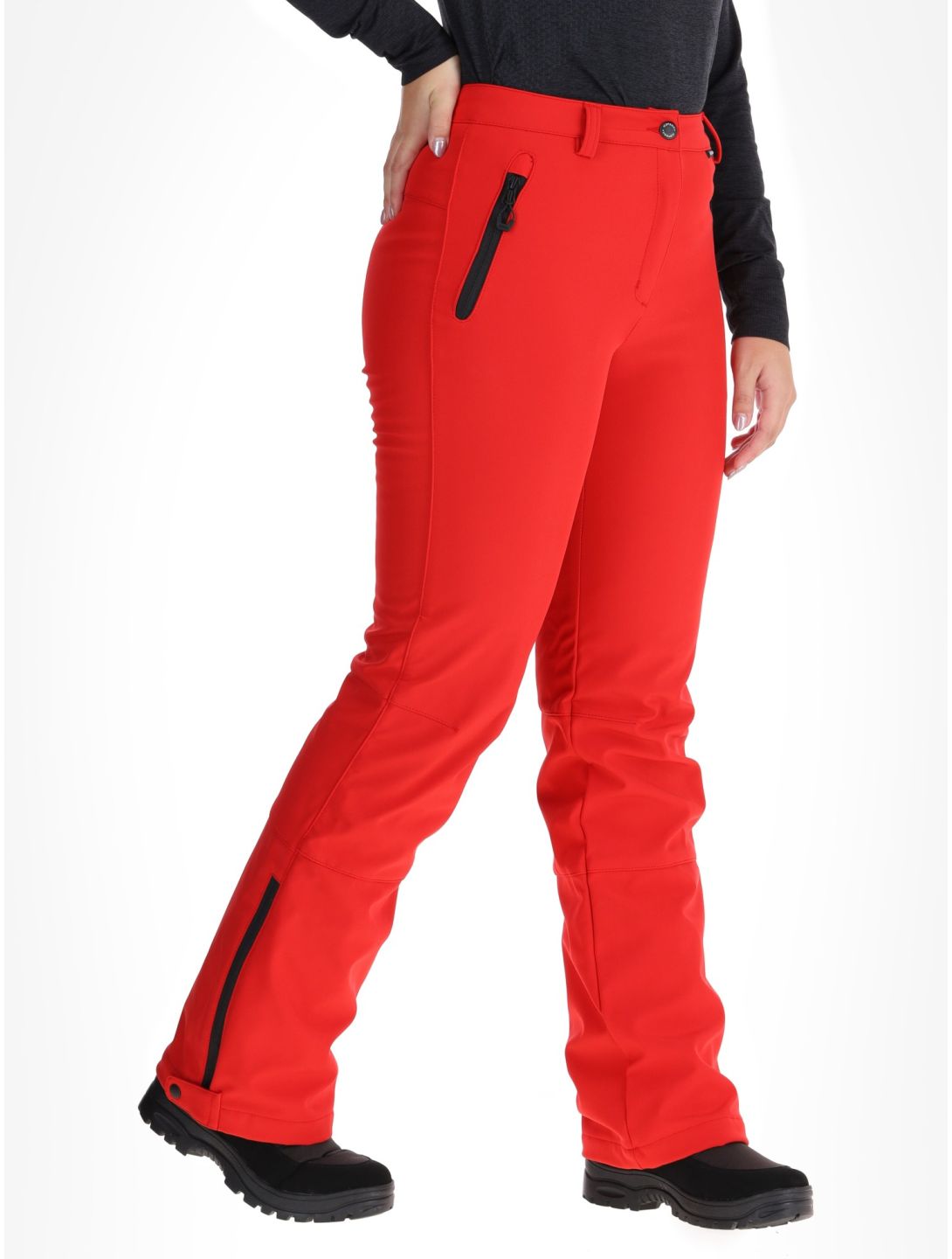 Icepeak, Frechen pantalones de esquí softshell mujeres Coral-Red rojo 