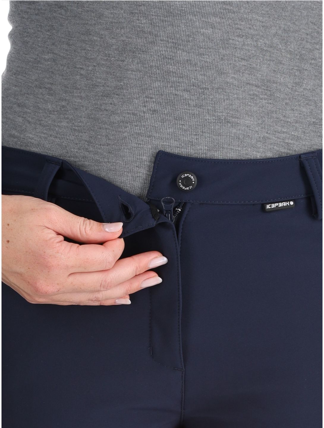 Icepeak, Frechen pantalones de esquí softshell mujeres Dark Blue azul 