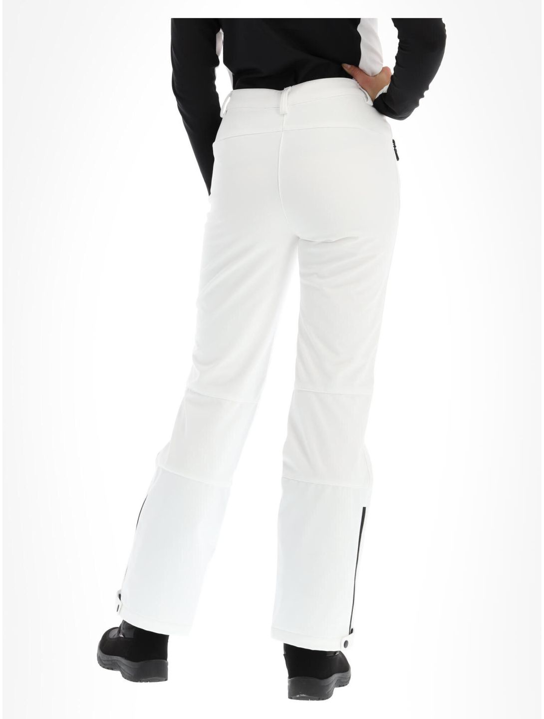 Icepeak, Frechen pantalones de esquí softshell mujeres Optic White blanco 