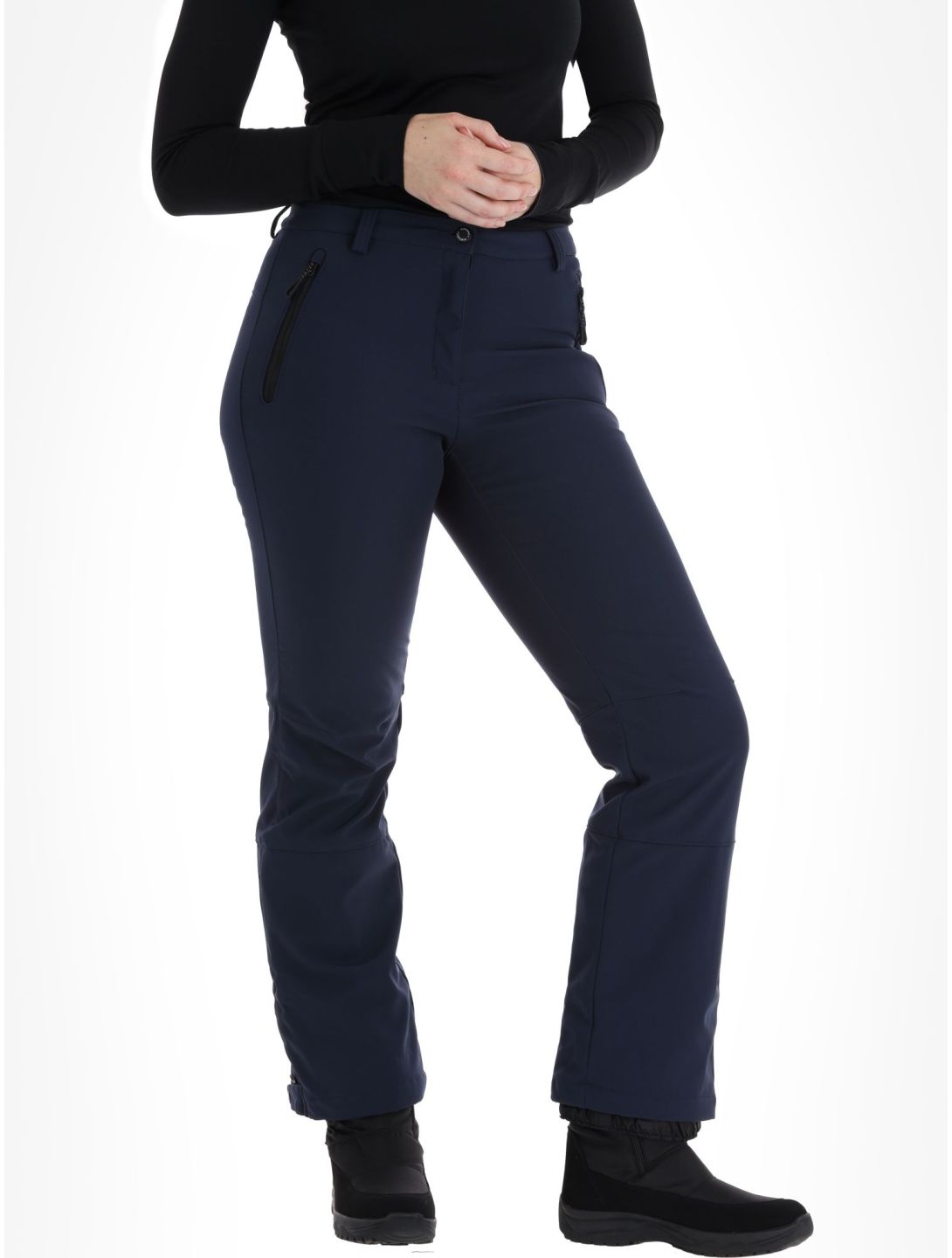 Icepeak, Frechen pantalones de esquí softshell modelo pequeño mujeres Dark Blue azul 