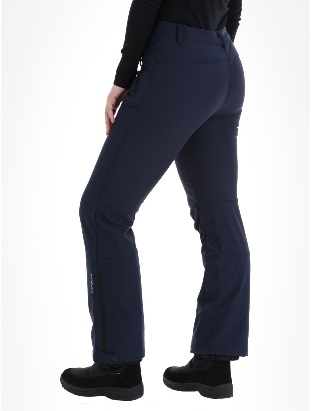 Icepeak, Frechen pantalones de esquí softshell modelo pequeño mujeres Dark Blue azul 