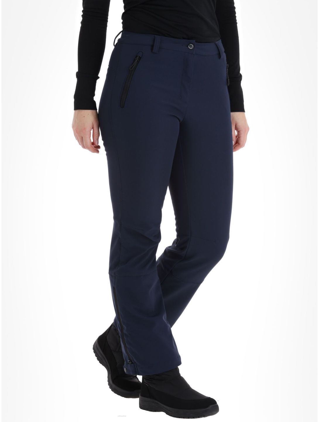 Icepeak, Frechen pantalones de esquí softshell modelo pequeño mujeres Dark Blue azul 