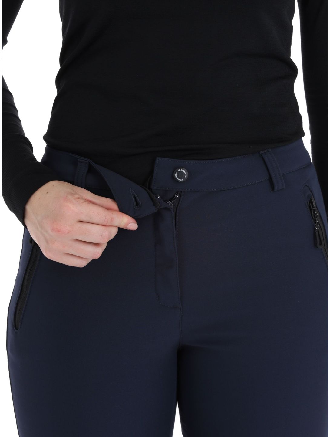 Icepeak, Frechen pantalones de esquí softshell modelo pequeño mujeres Dark Blue azul 