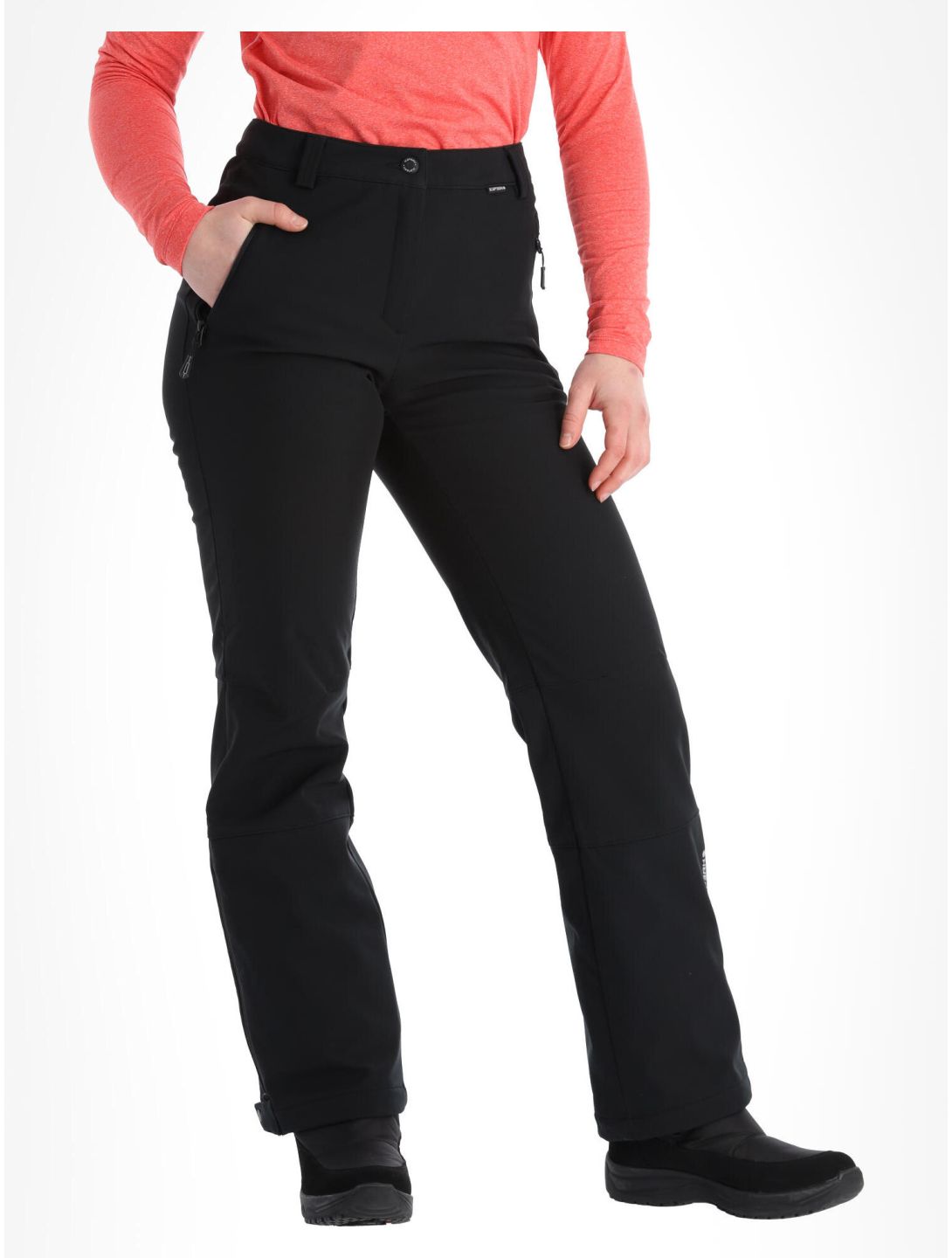 Icepeak, Frechen pantalones de esquí softshell modelo pequeño mujeres Black negro 