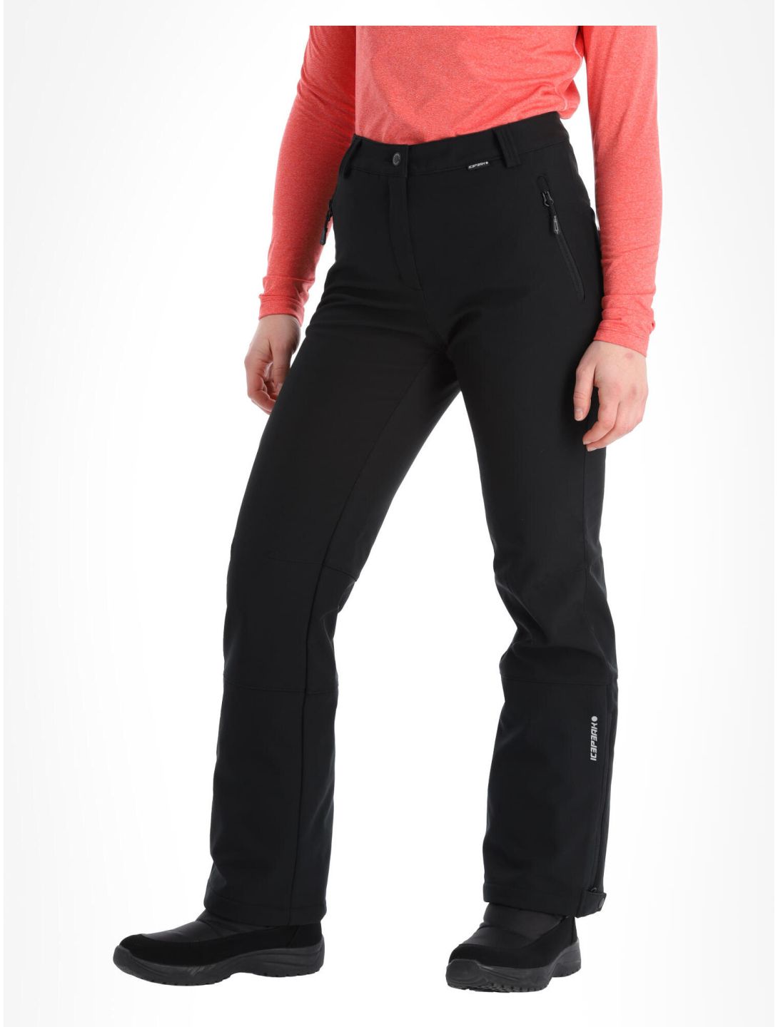 Icepeak, Frechen pantalones de esquí softshell modelo pequeño mujeres Black negro 