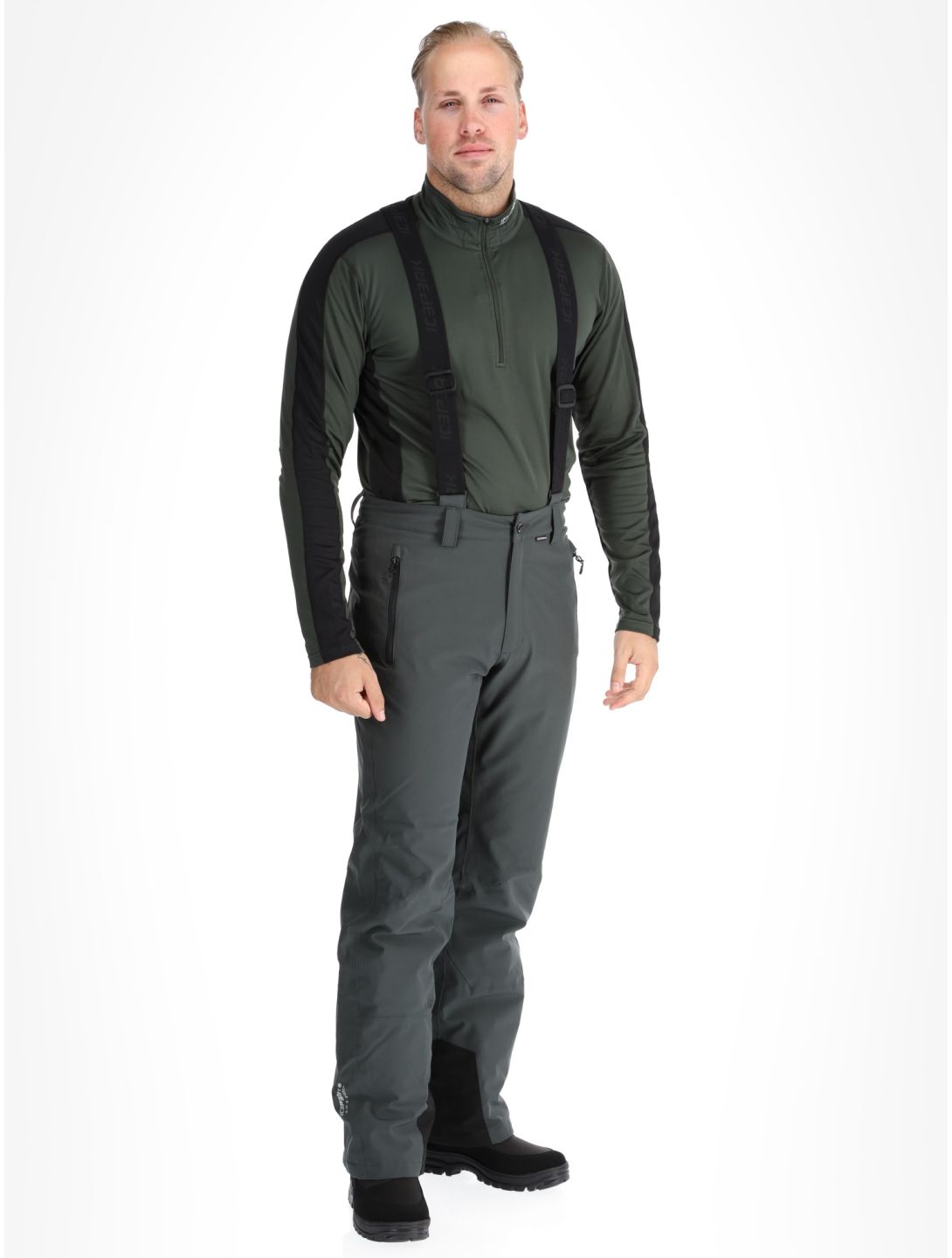 Icepeak, Freiberg pantalones de esquí hombres Dark Olive verde 