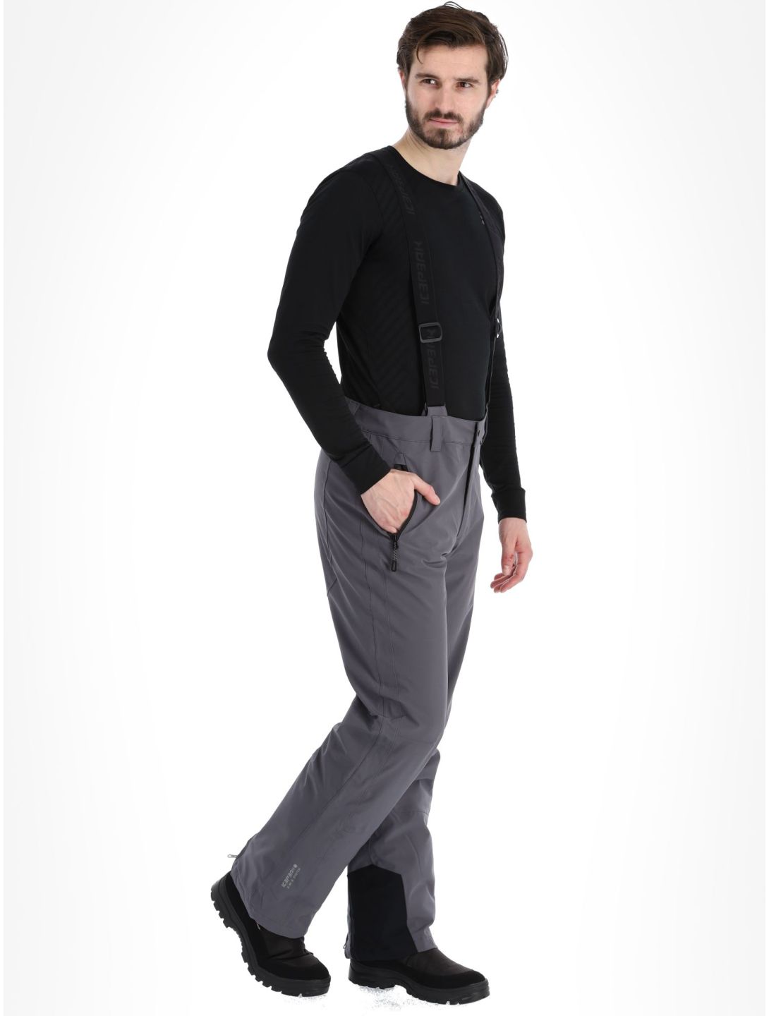 Icepeak, Freiberg pantalones de esquí hombres Granite gris 