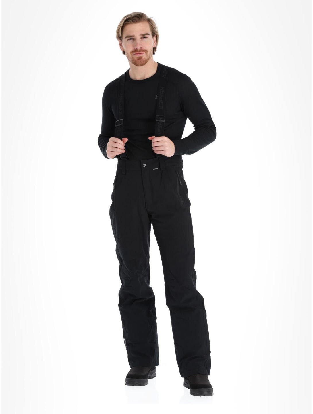 Icepeak, Freiberg pantalones de esquí hombres Black negro 