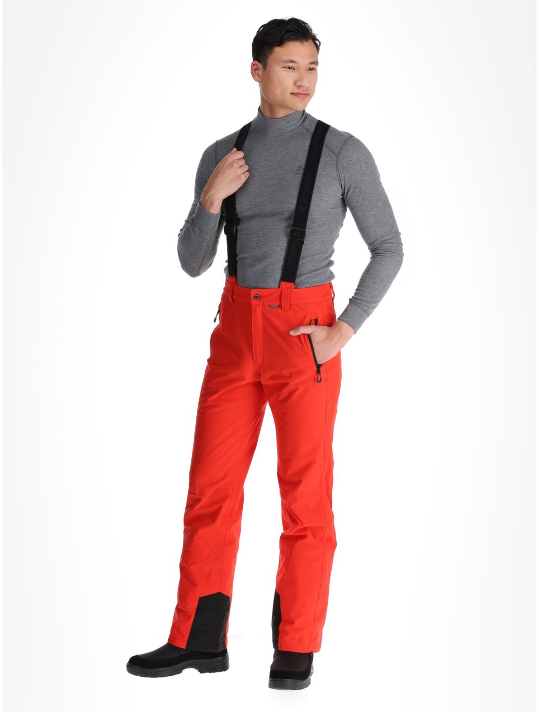 Icepeak, Freiberg pantalones de esquí modelo largo hombres Coral-Red rojo 