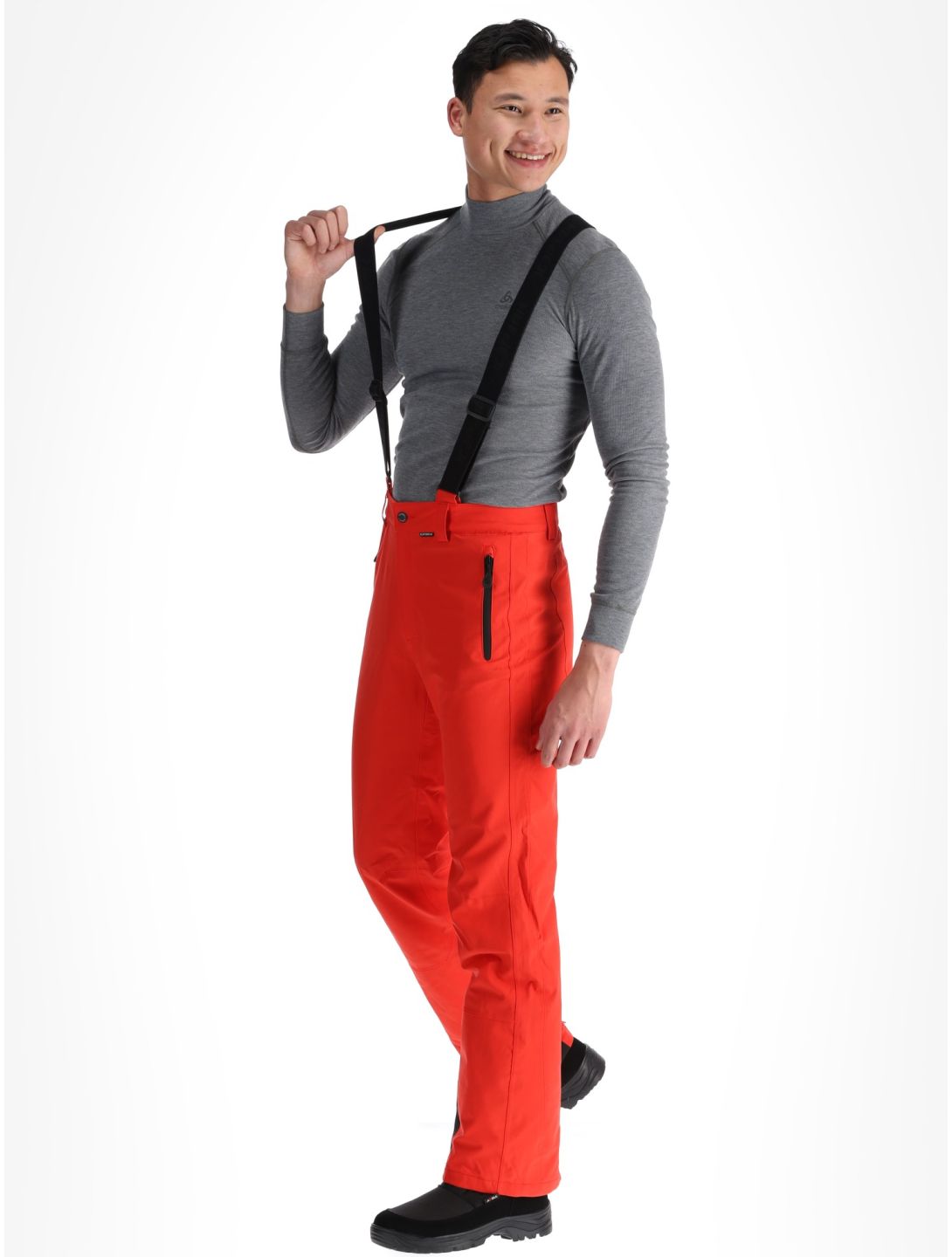 Icepeak, Freiberg pantalones de esquí modelo largo hombres Coral-Red rojo 