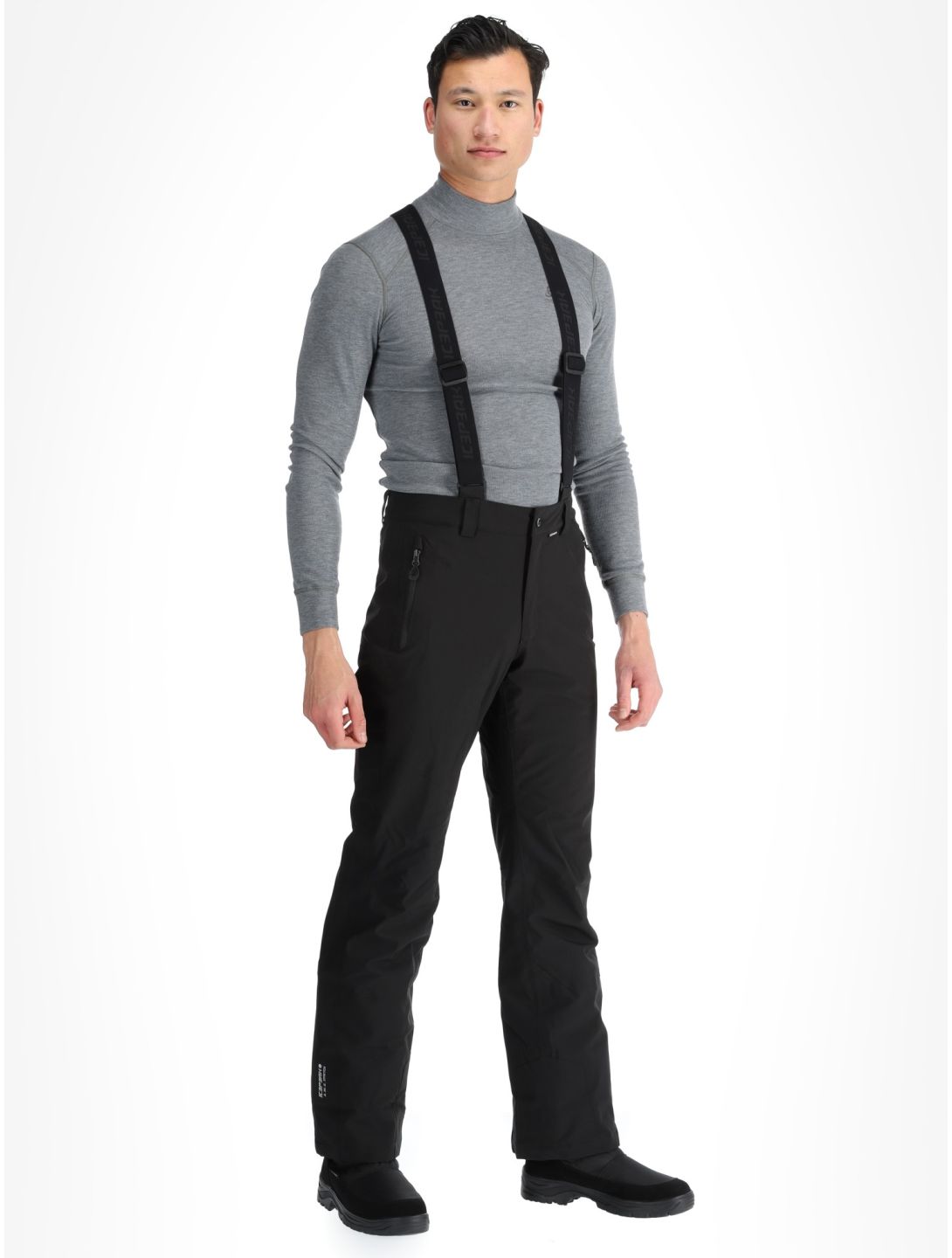 Icepeak, Freiberg pantalones de esquí modelo largo hombres Black negro 