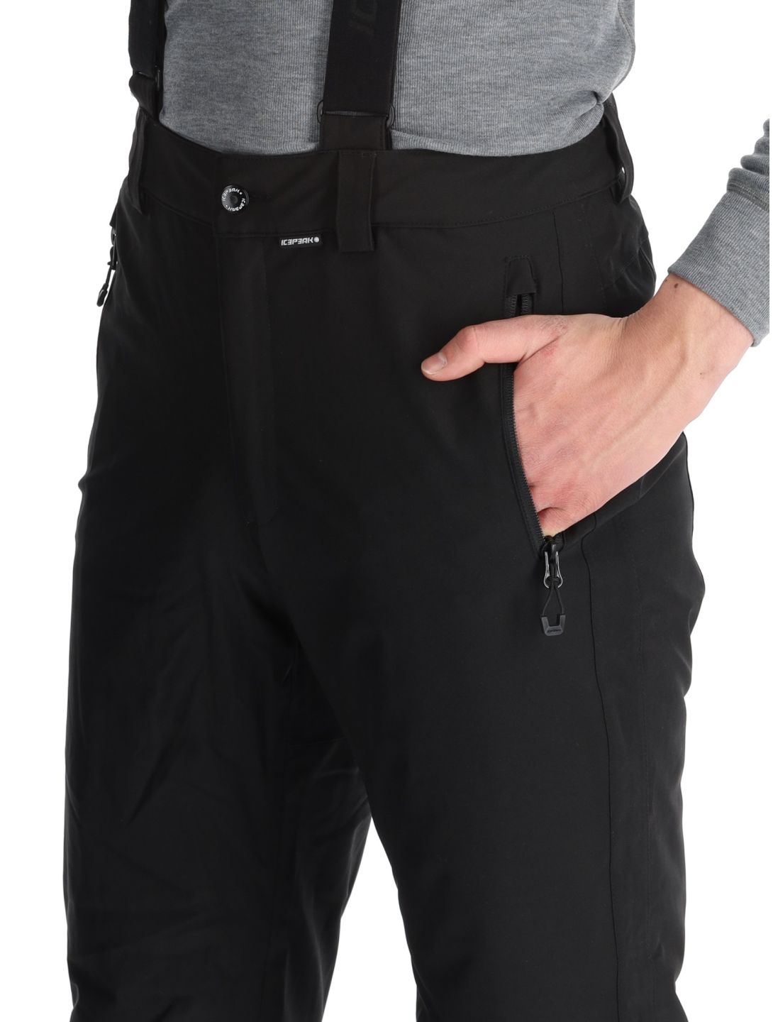 Icepeak, Freiberg pantalones de esquí modelo largo hombres Black negro 