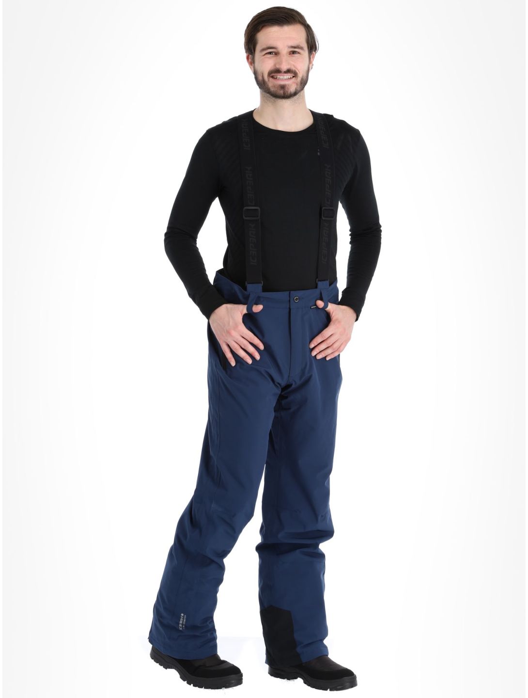 Icepeak, Freiberg pantalones de esquí modelo largo hombres Dark Blue azul 