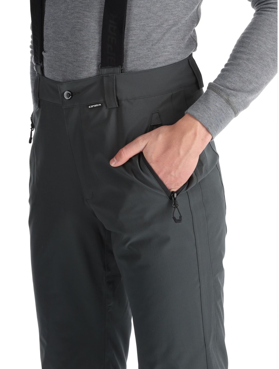 Icepeak, Freiberg pantalones de esquí modelo largo hombres Dark Olive verde 