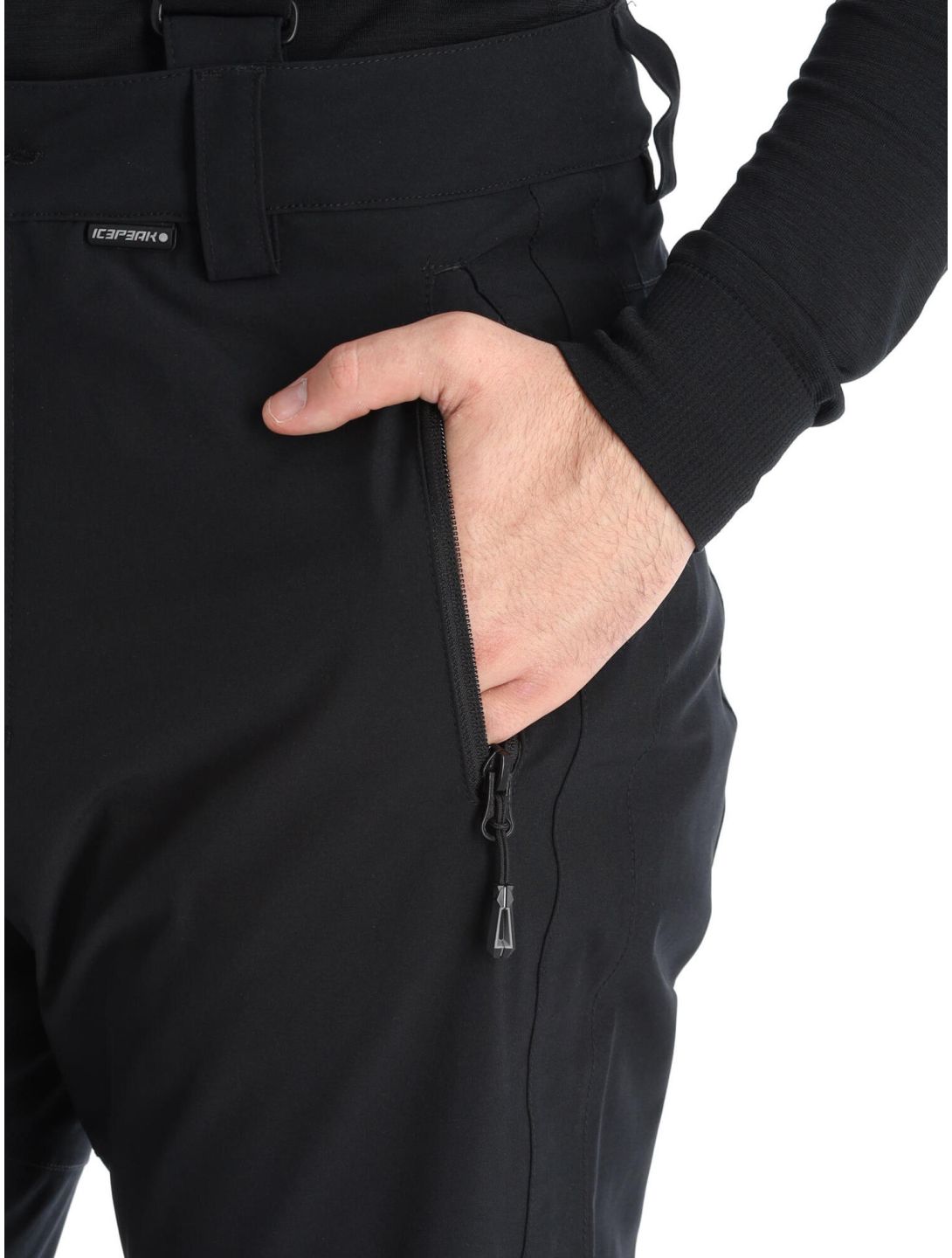 Icepeak, Freiberg pantalones de esquí modelo largo hombres Black negro 