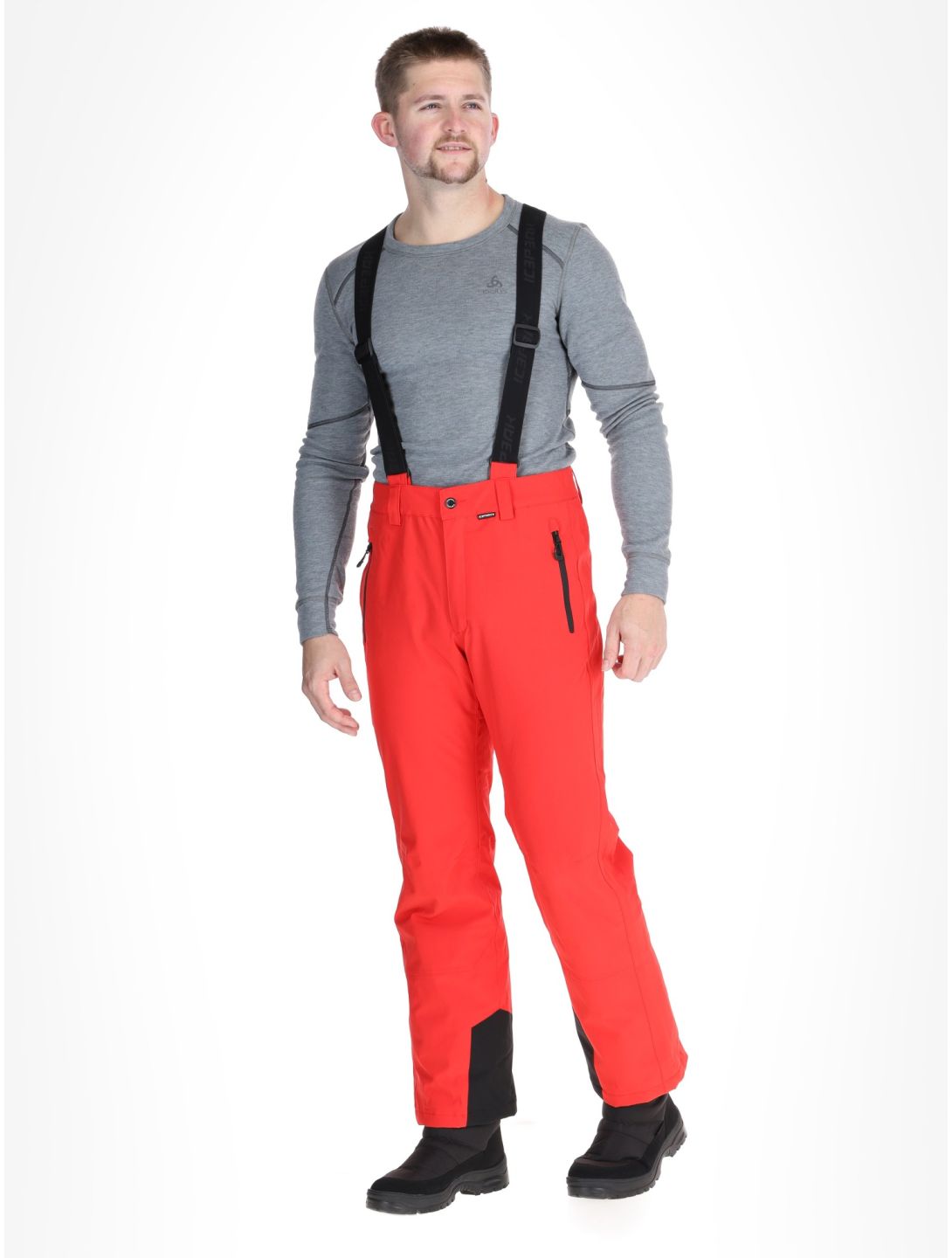 Icepeak, Freiberg pantalones de esquí modelo pequeño hombres Coral-Red rojo 