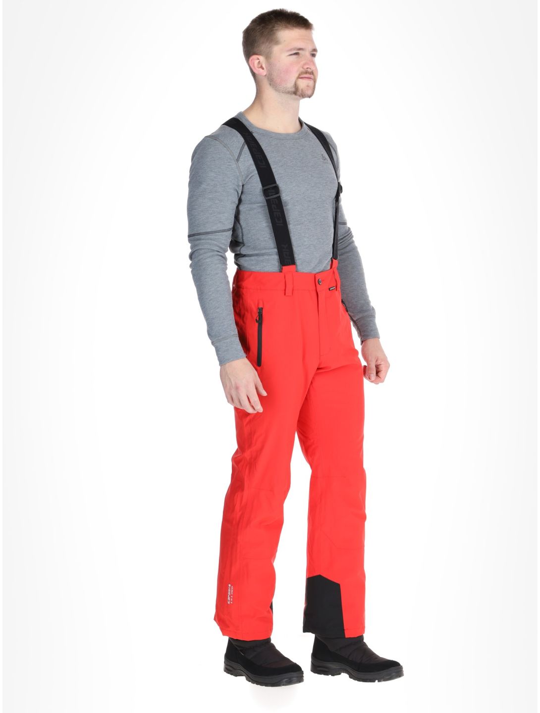 Icepeak, Freiberg pantalones de esquí modelo pequeño hombres Coral-Red rojo 