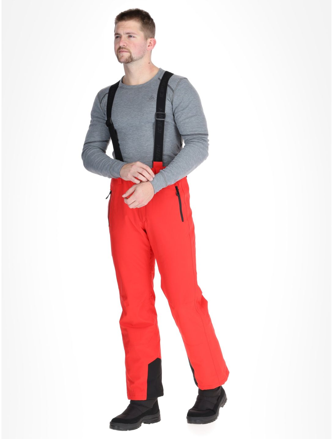 Icepeak, Freiberg pantalones de esquí modelo pequeño hombres Coral-Red rojo 