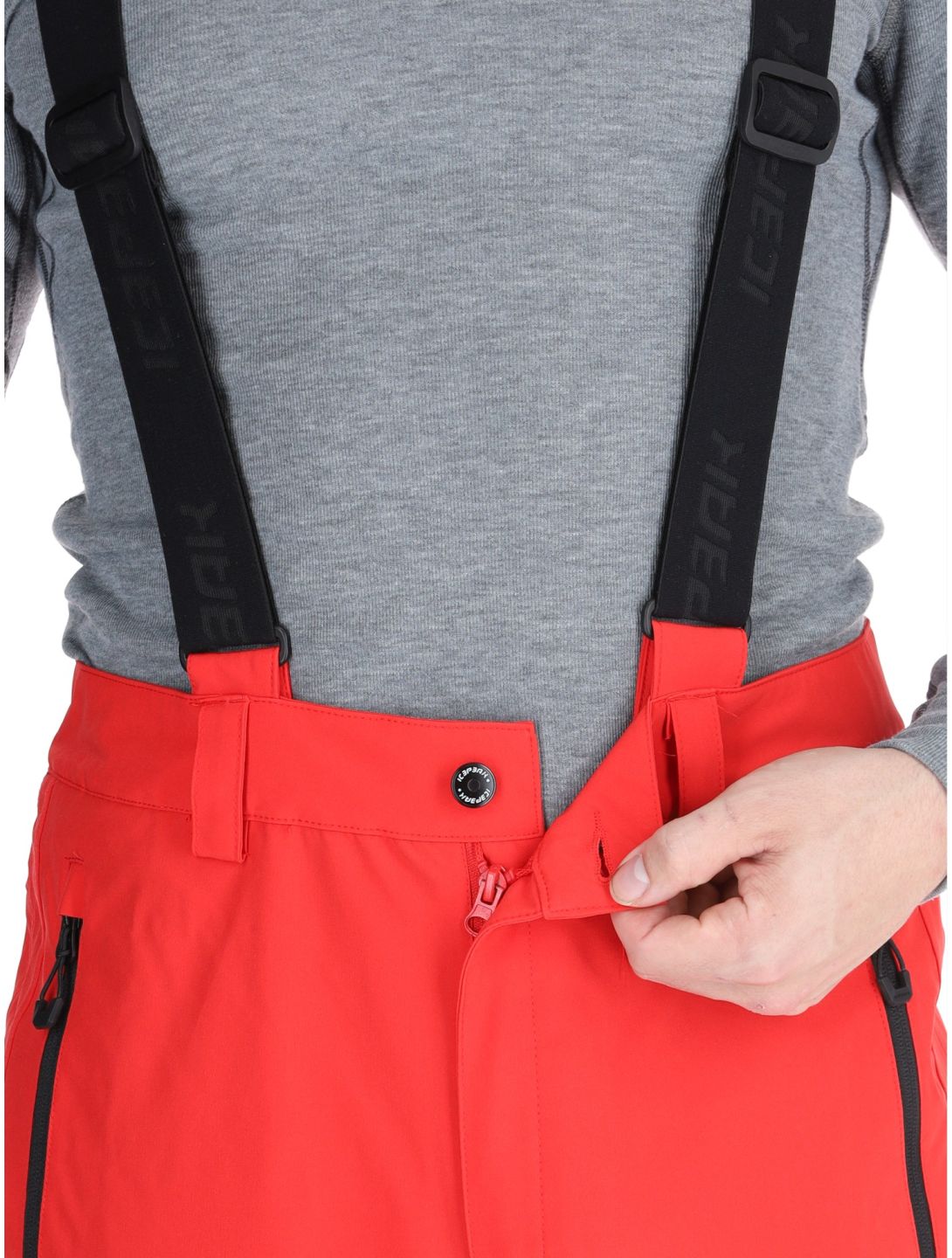 Icepeak, Freiberg pantalones de esquí modelo pequeño hombres Coral-Red rojo 