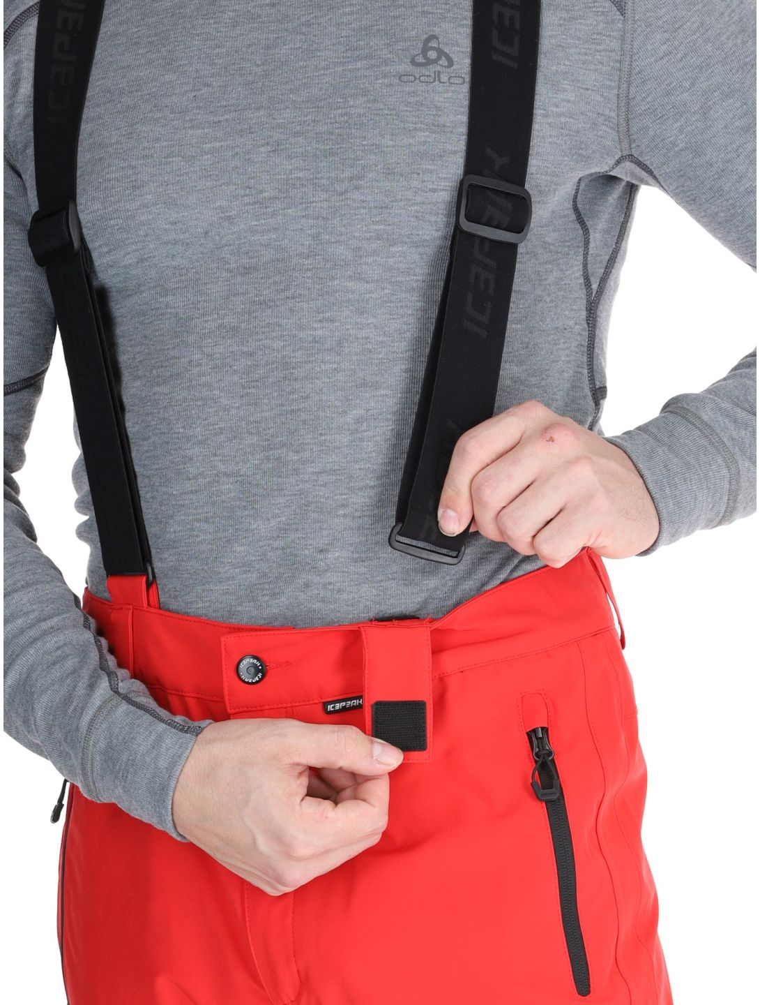 Icepeak, Freiberg pantalones de esquí modelo pequeño hombres Coral-Red rojo 