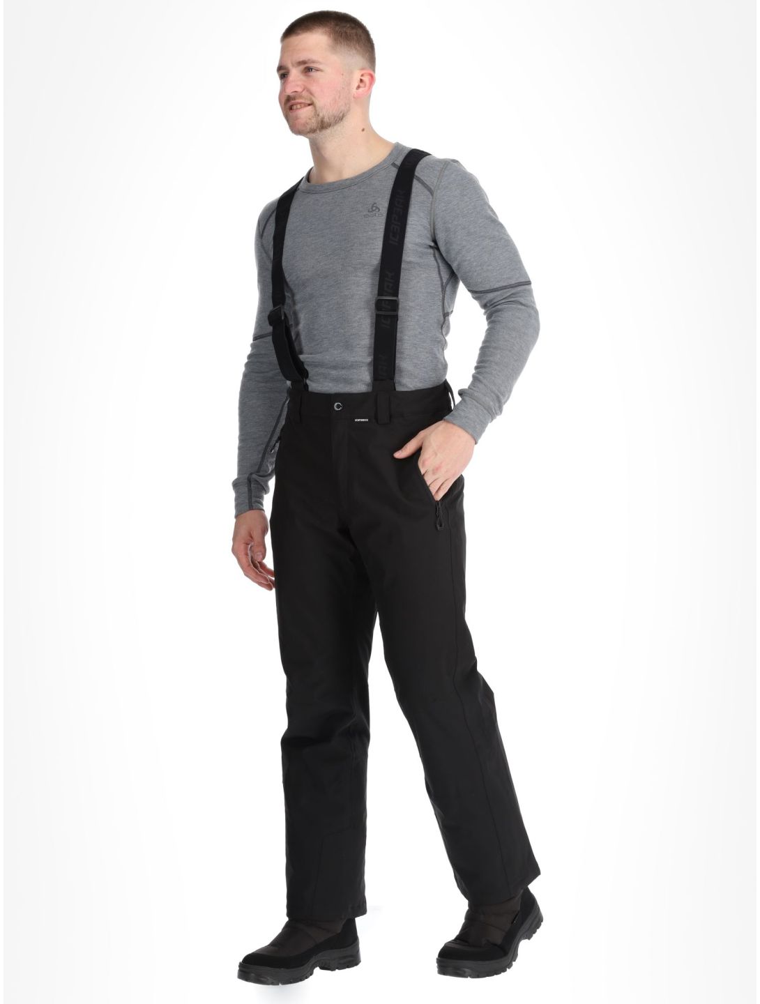 Icepeak, Freiberg pantalones de esquí modelo pequeño hombres Black negro 