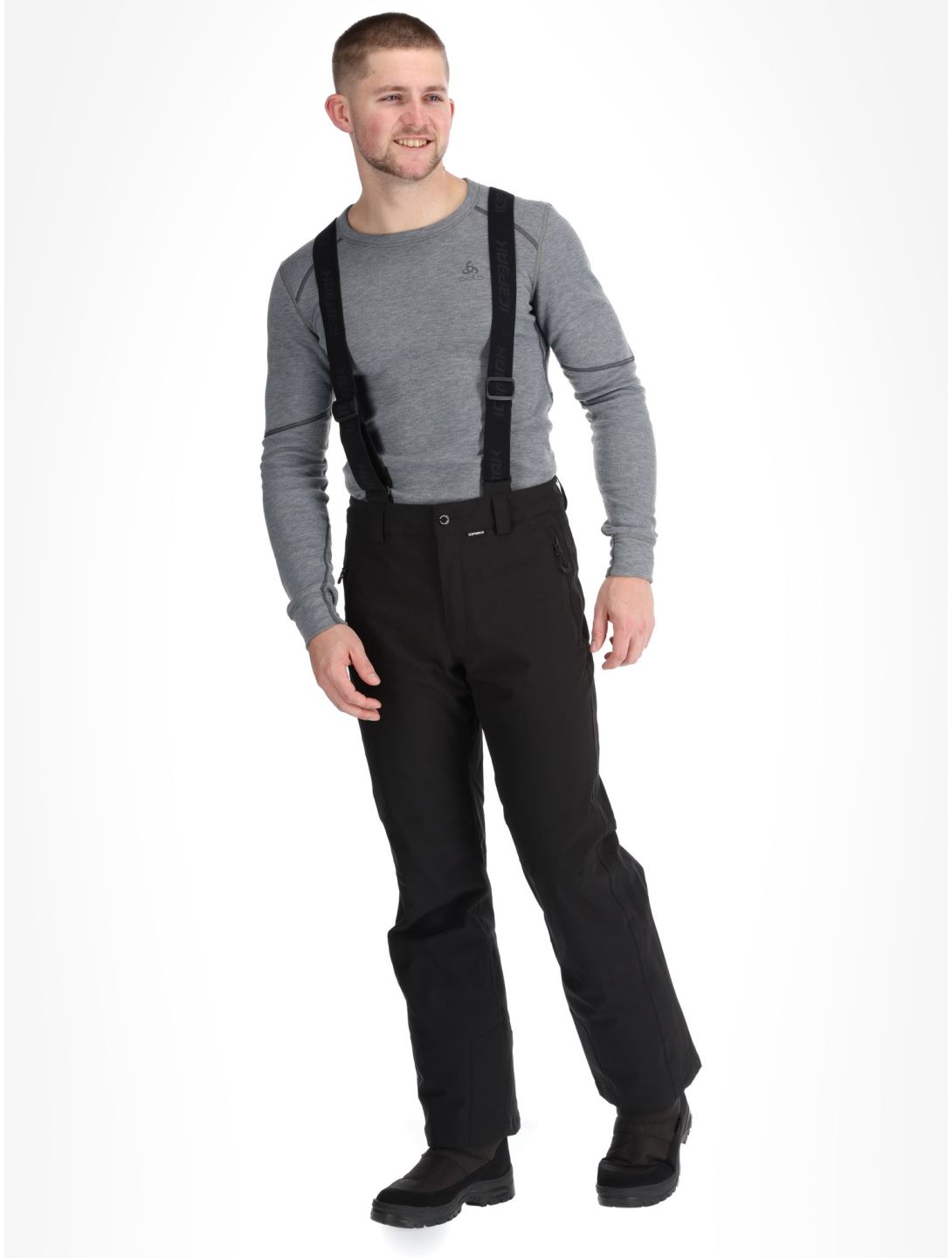 Icepeak, Freiberg pantalones de esquí modelo pequeño hombres Black negro 