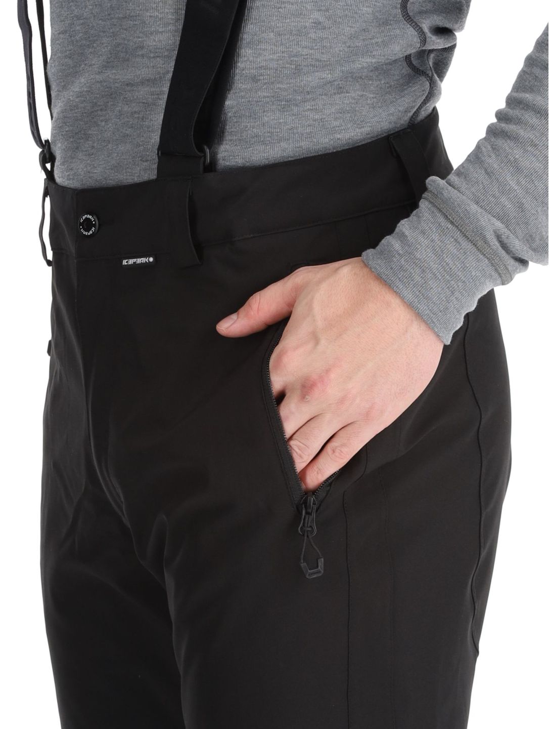 Icepeak, Freiberg pantalones de esquí modelo pequeño hombres Black negro 