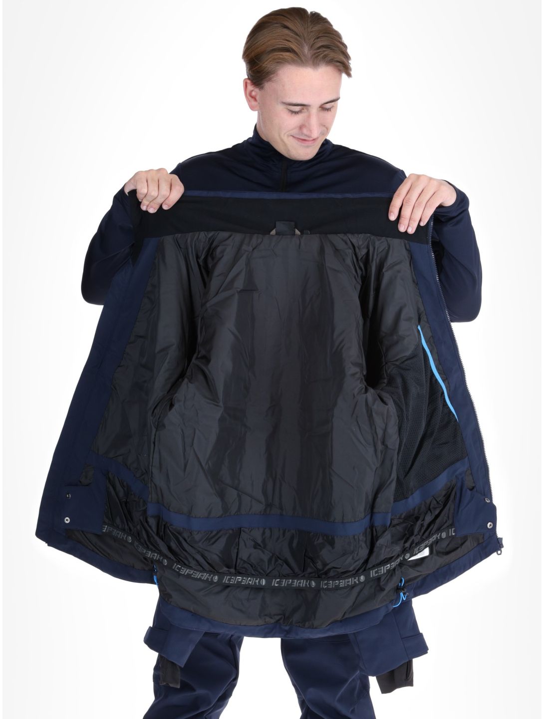 Icepeak, Fremont chaqueta de esquí hombres Dark Blue azul 