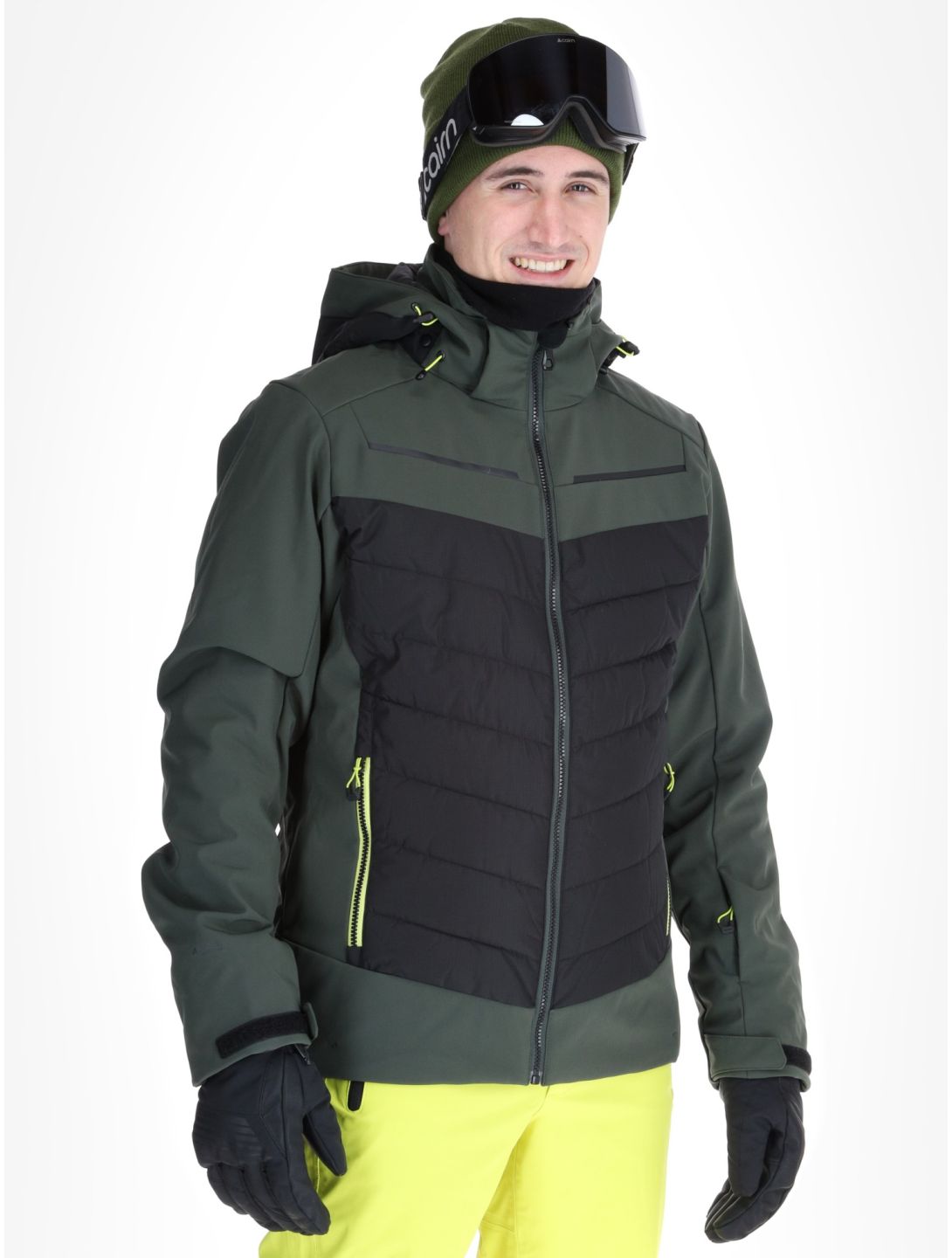 Icepeak, Fremont chaqueta de esquí hombres Dark Olive verde 