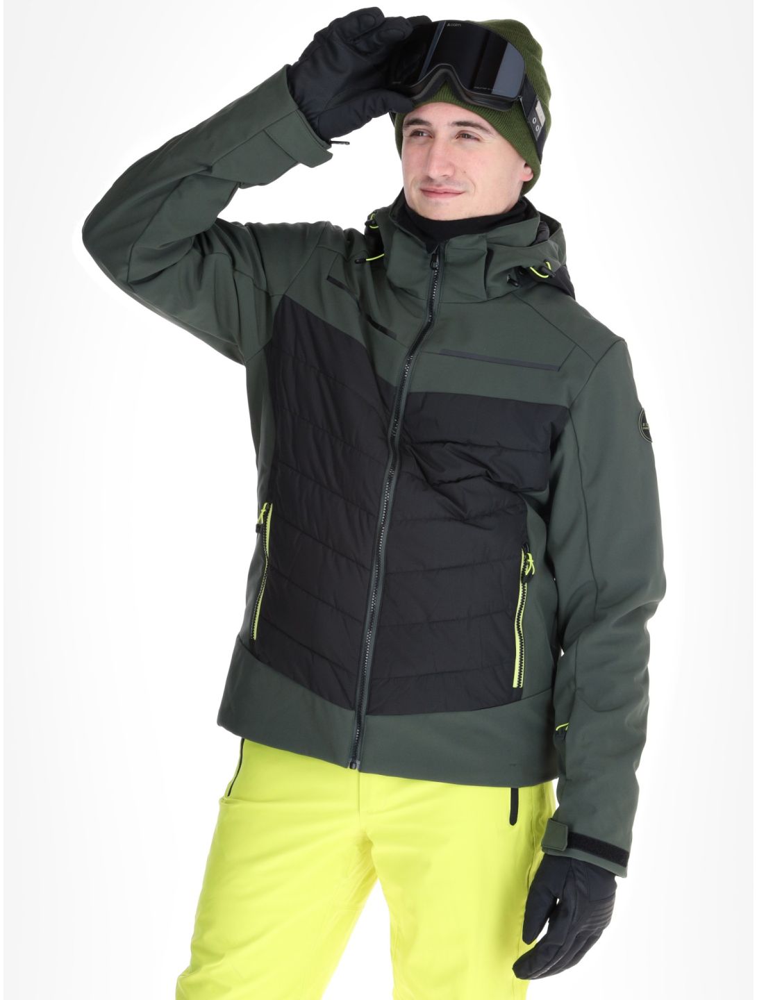 Icepeak, Fremont chaqueta de esquí hombres Dark Olive verde 