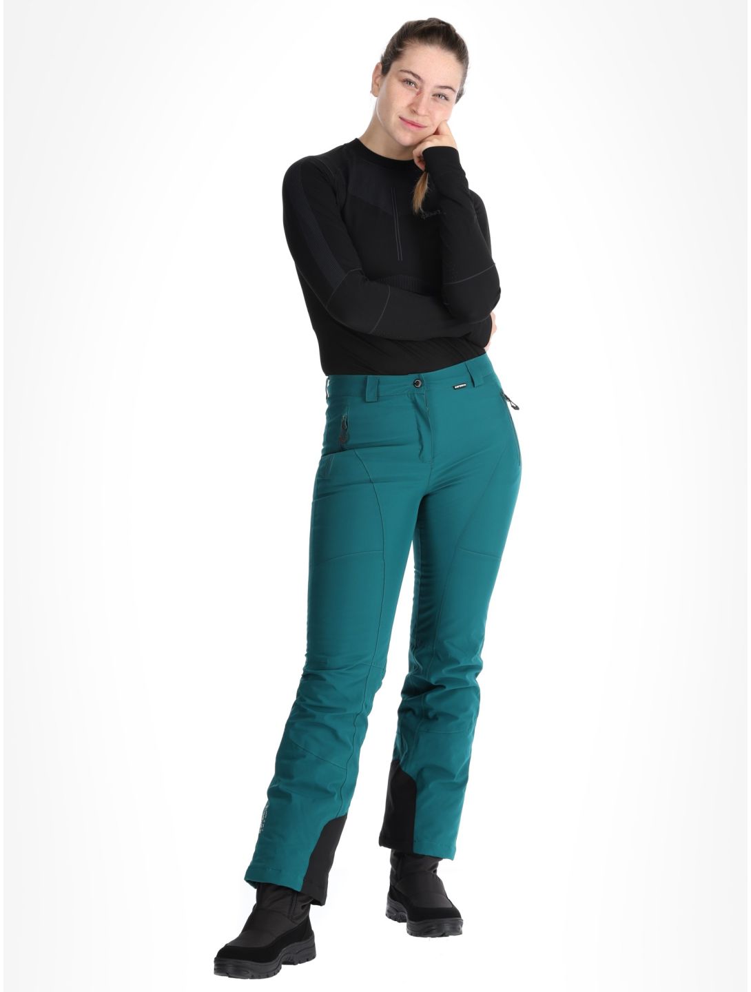 Icepeak, Freyung pantalones de esquí mujeres Antique Green verde 