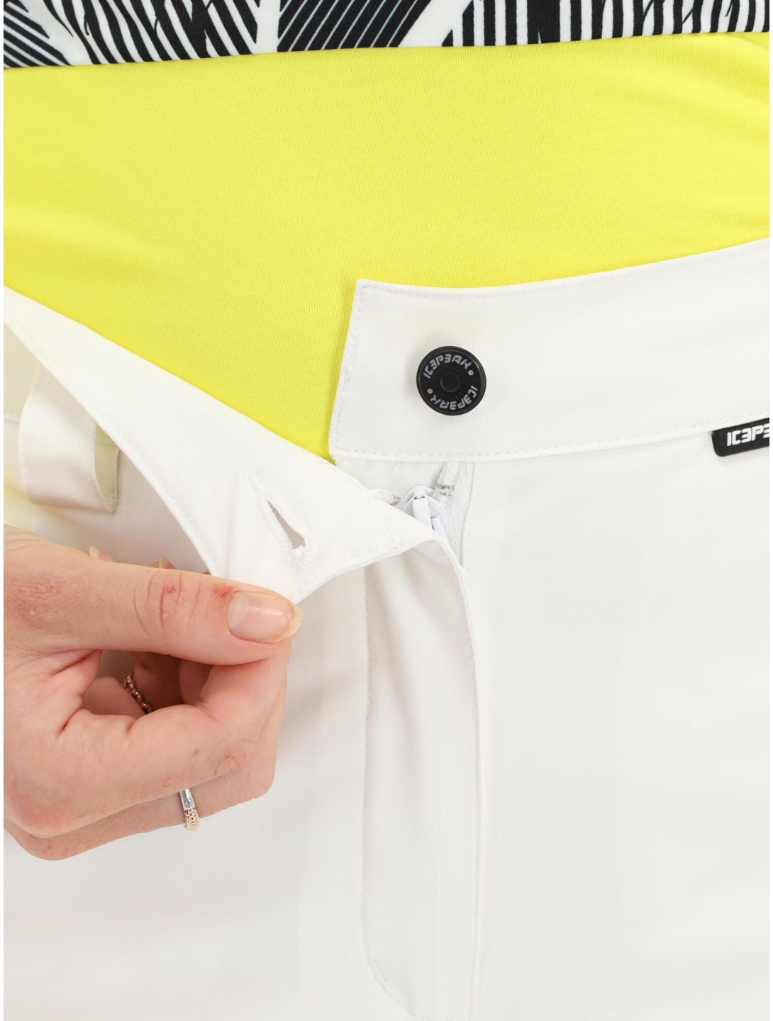 Icepeak, Freyung pantalones de esquí mujeres Optic White blanco 