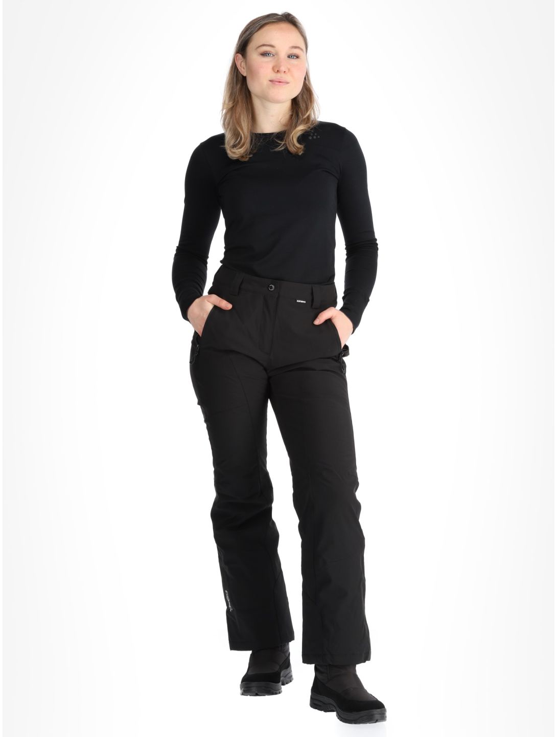 Icepeak, Freyung pantalones de esquí modelo pequeño mujeres Black negro 