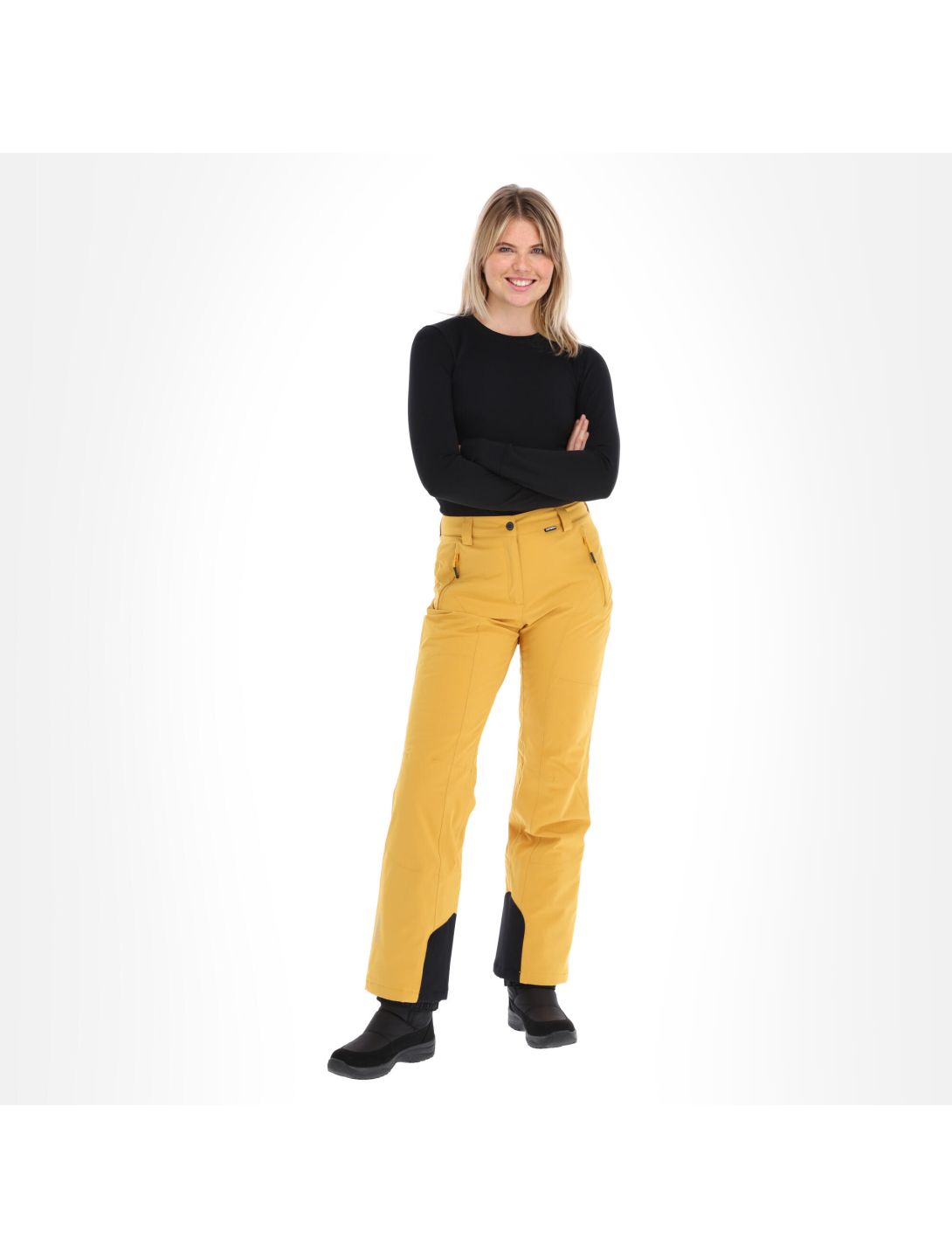 Icepeak, Freyung pantalones de esquí slim fit mujeres fudge marrón