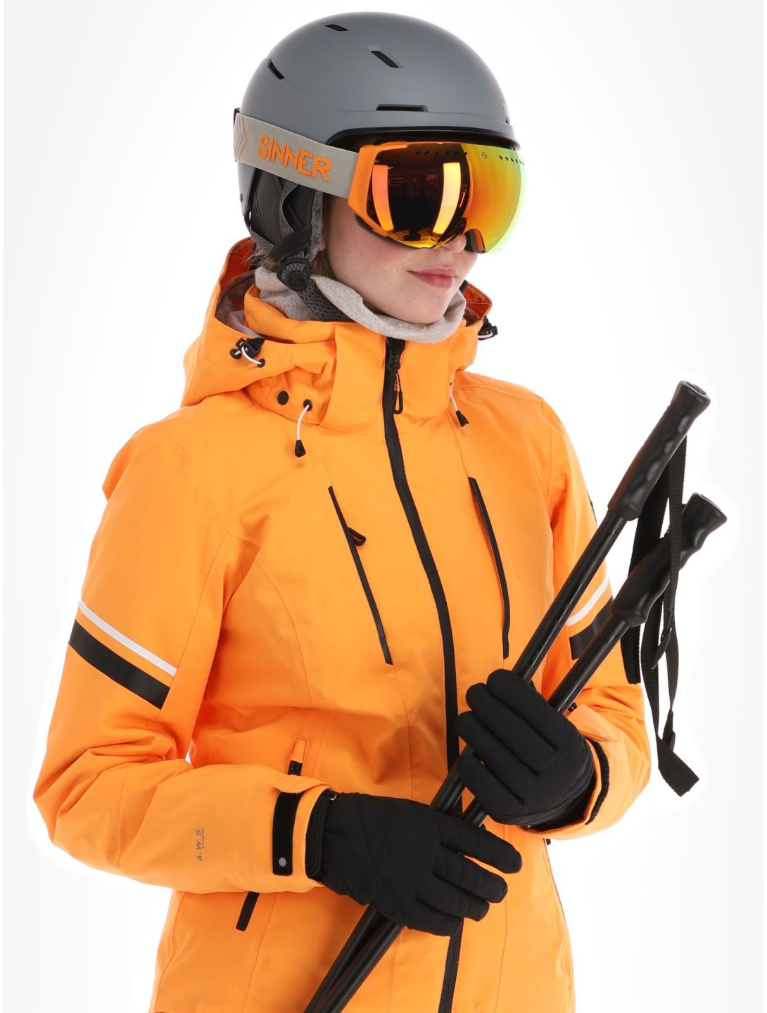 Icepeak, Friona chaqueta de esquí mujeres Abricot naranja 