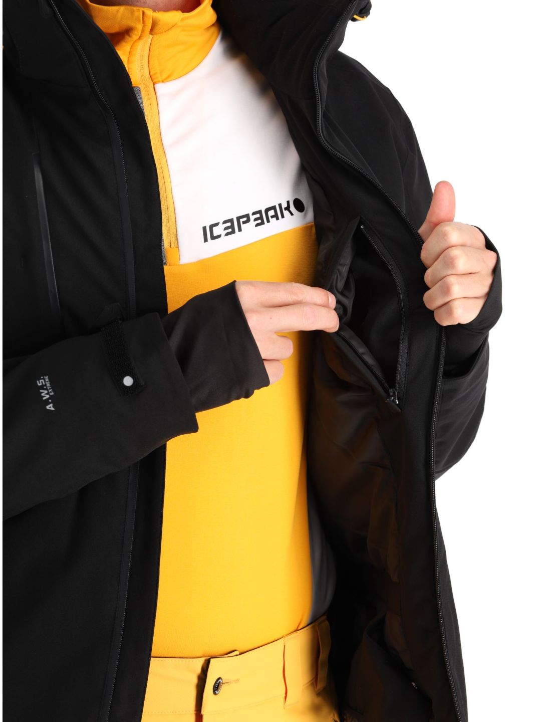 Icepeak, Frisco chaqueta de esquí hombres Black negro 