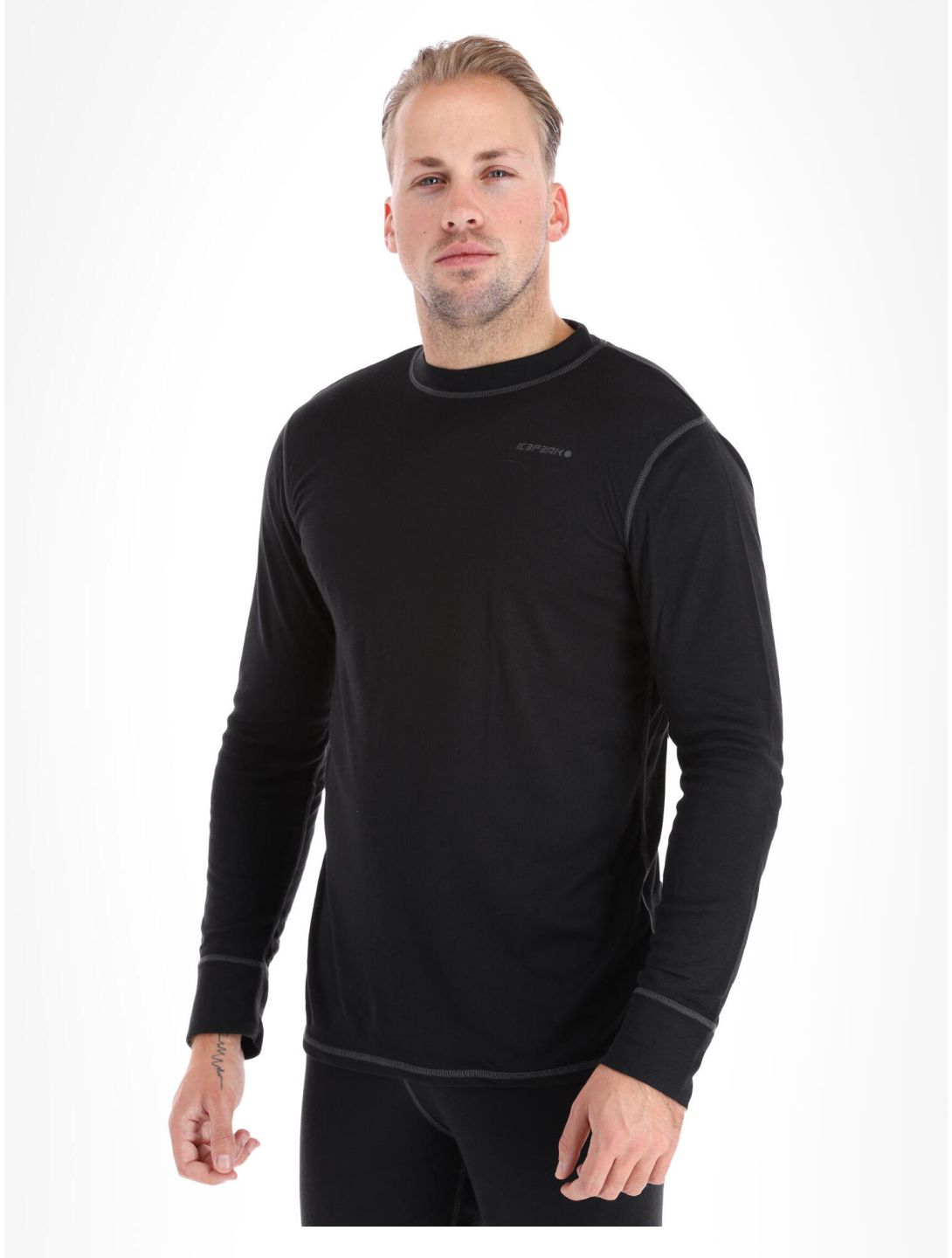 Icepeak, Iserlohne conjunto termoactivo hombres Black negro 