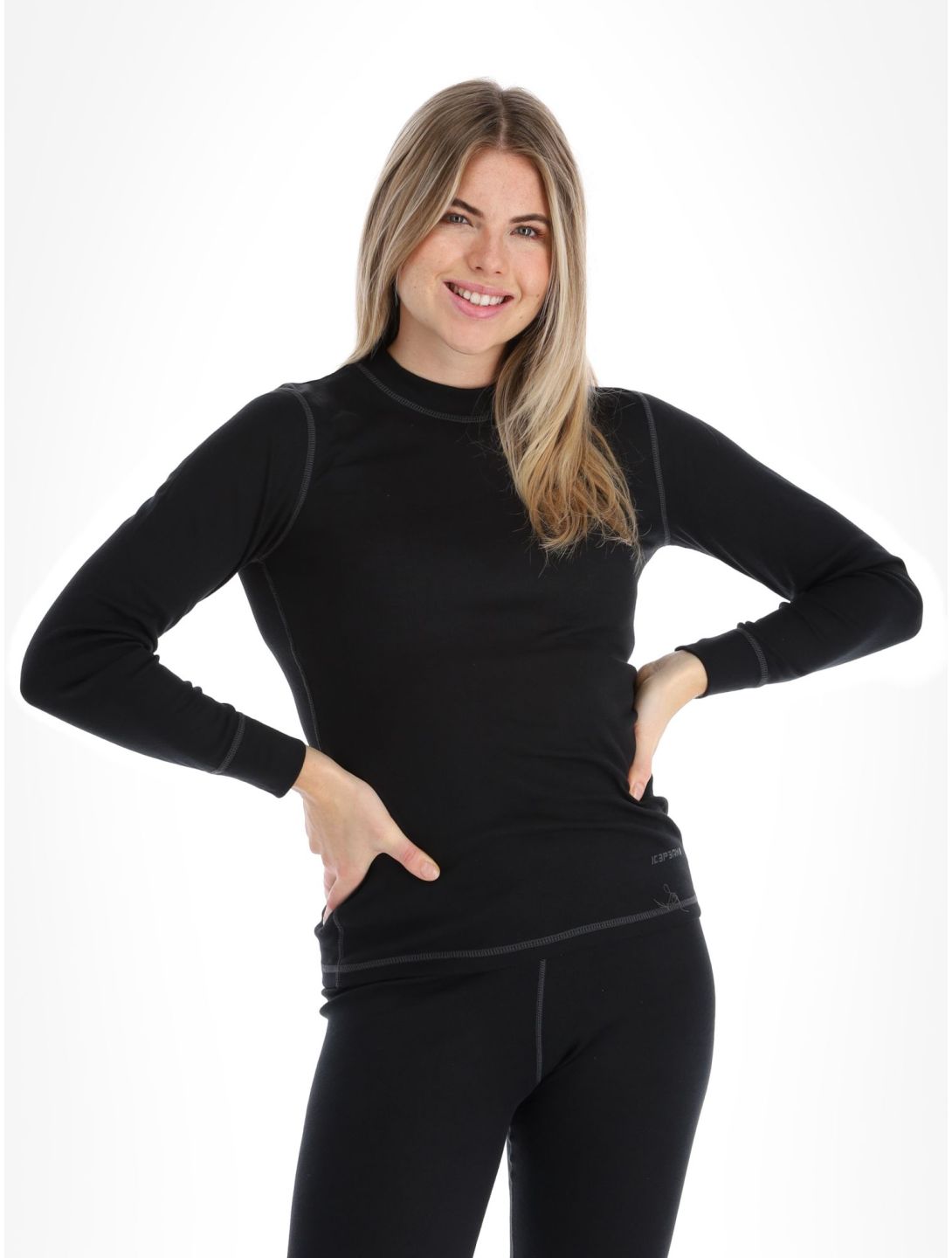 Icepeak, Iveye conjunto termoactivo mujeres Black negro 