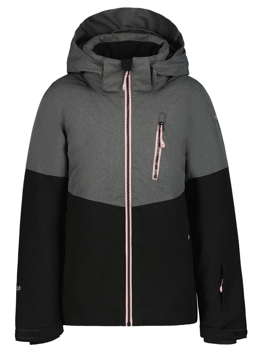 Icepeak, Lanett Jr chaqueta de esquí niños Black gris, negro 