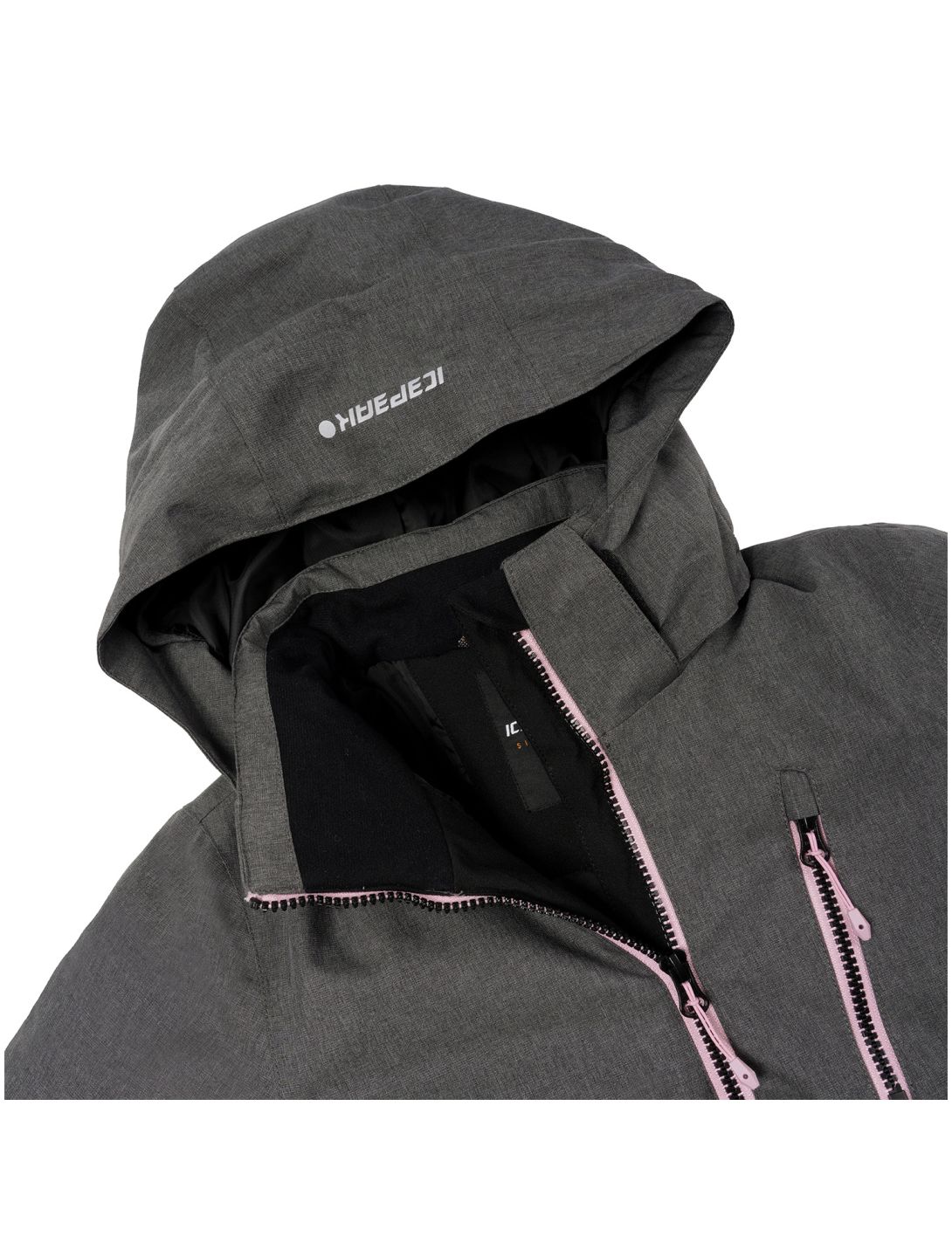 Icepeak, Lanett Jr chaqueta de esquí niños Black gris, negro 