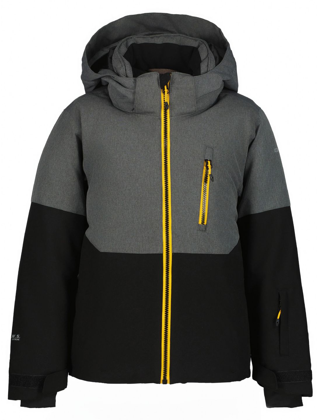 Icepeak, Langdon Jr chaqueta de esquí niños Black gris, negro 