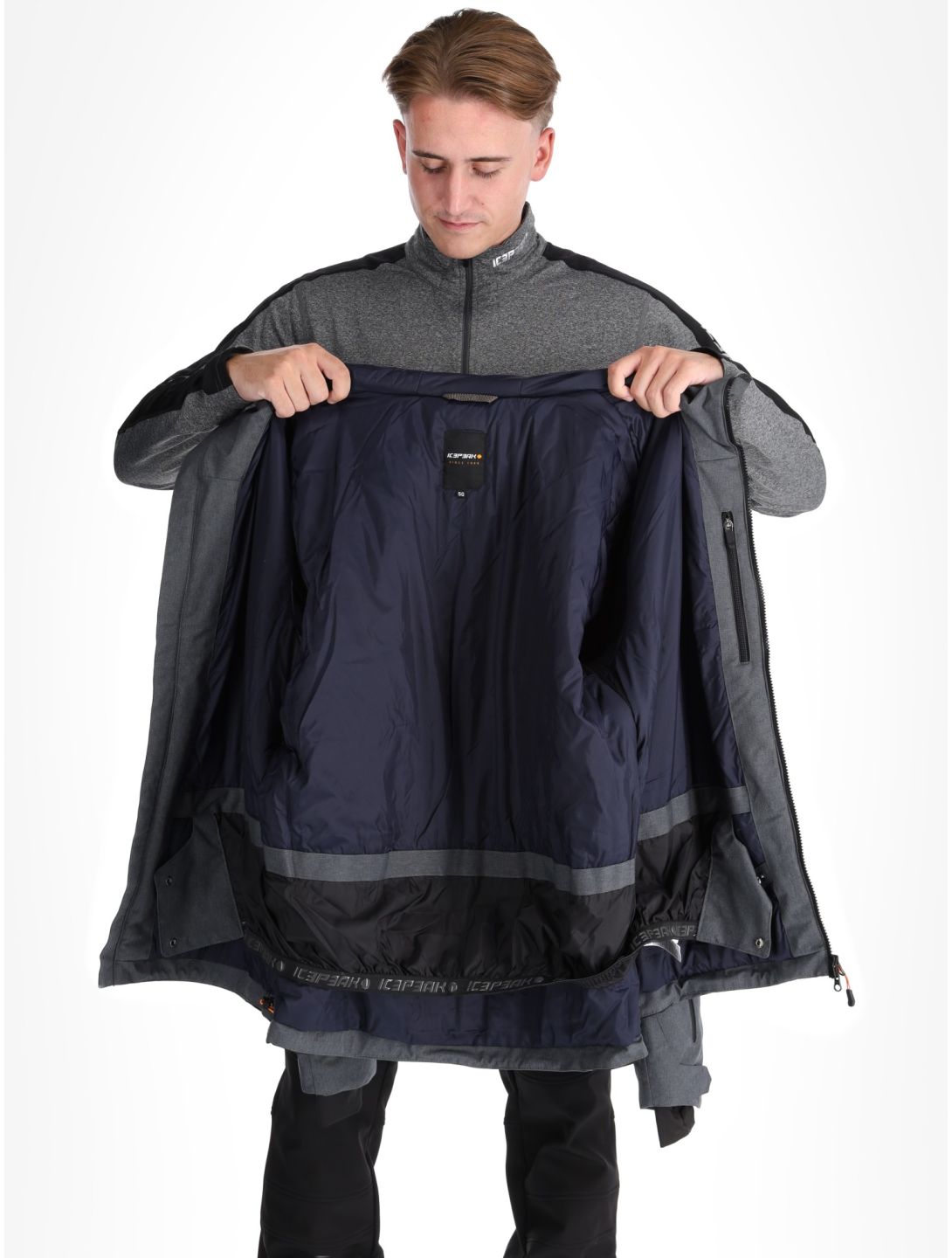 Icepeak, Yaakov chaqueta de esquí hombres Black negro 